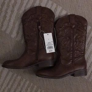 Cat & Jack brand Girls Boots Size 1 - Brand New